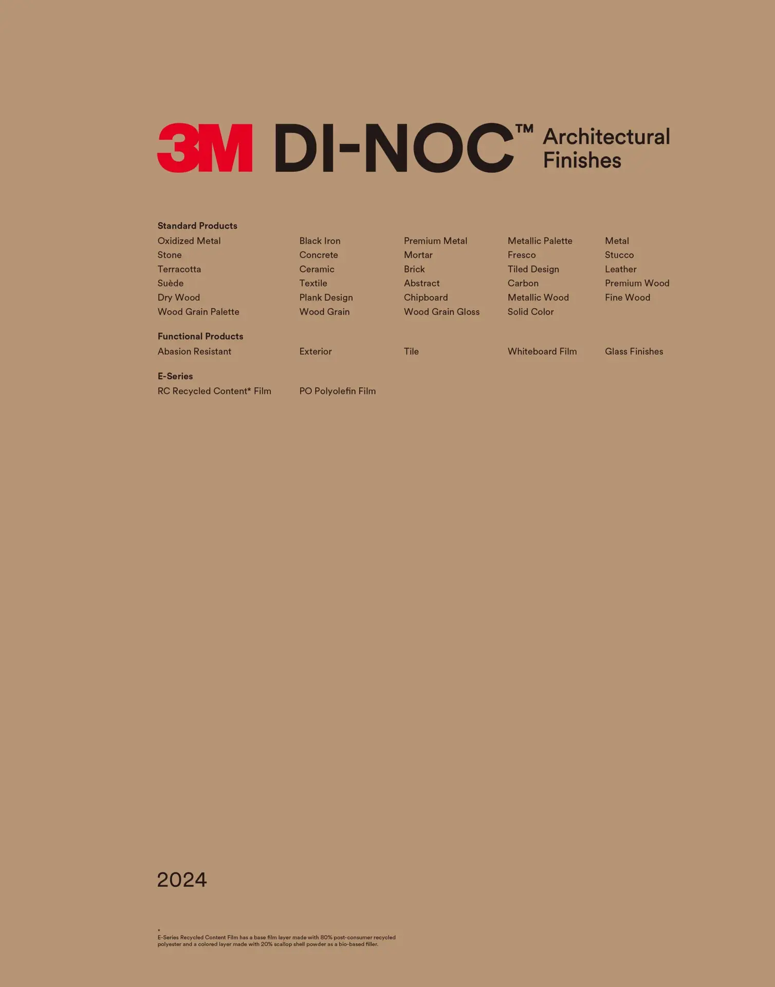 3M architectural finishes product catalog