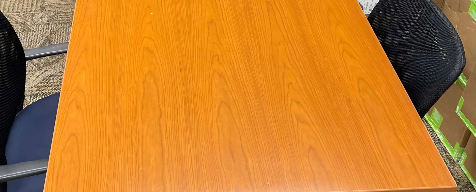 wood grain finish