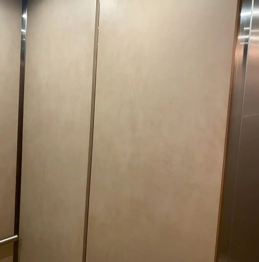 elevator wrap architectural leather