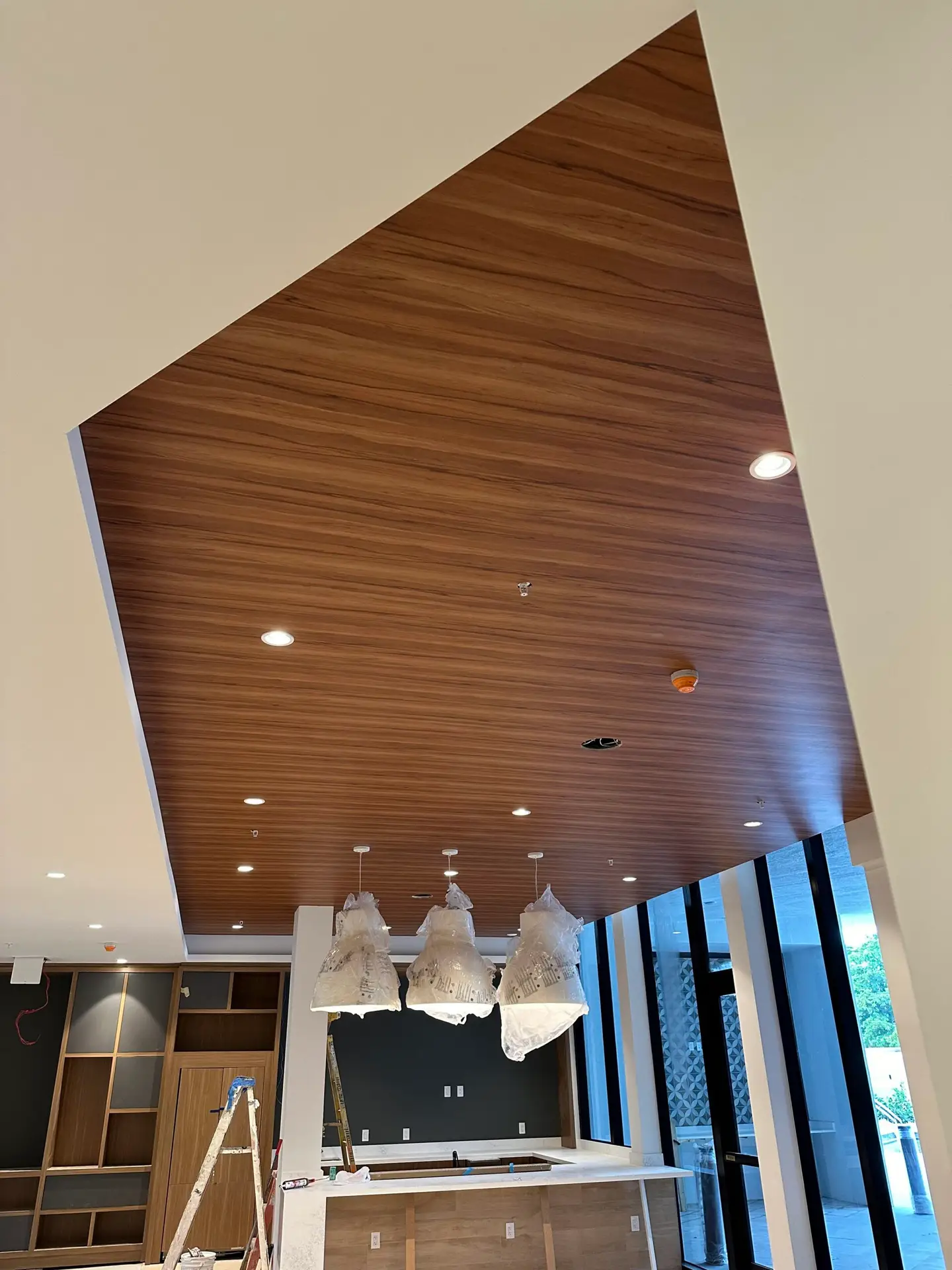 wooden false ceiling panel