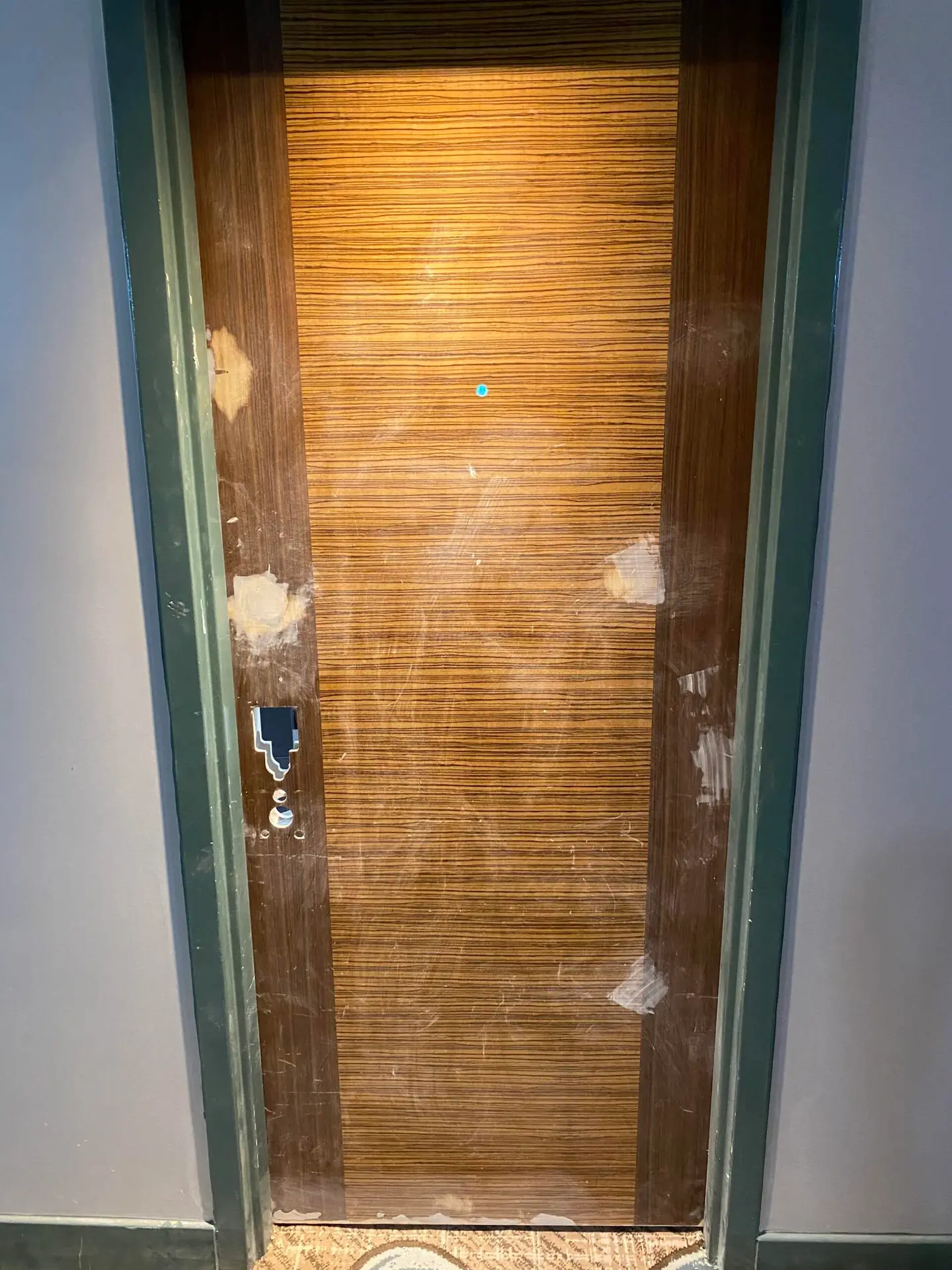 wood-grain door