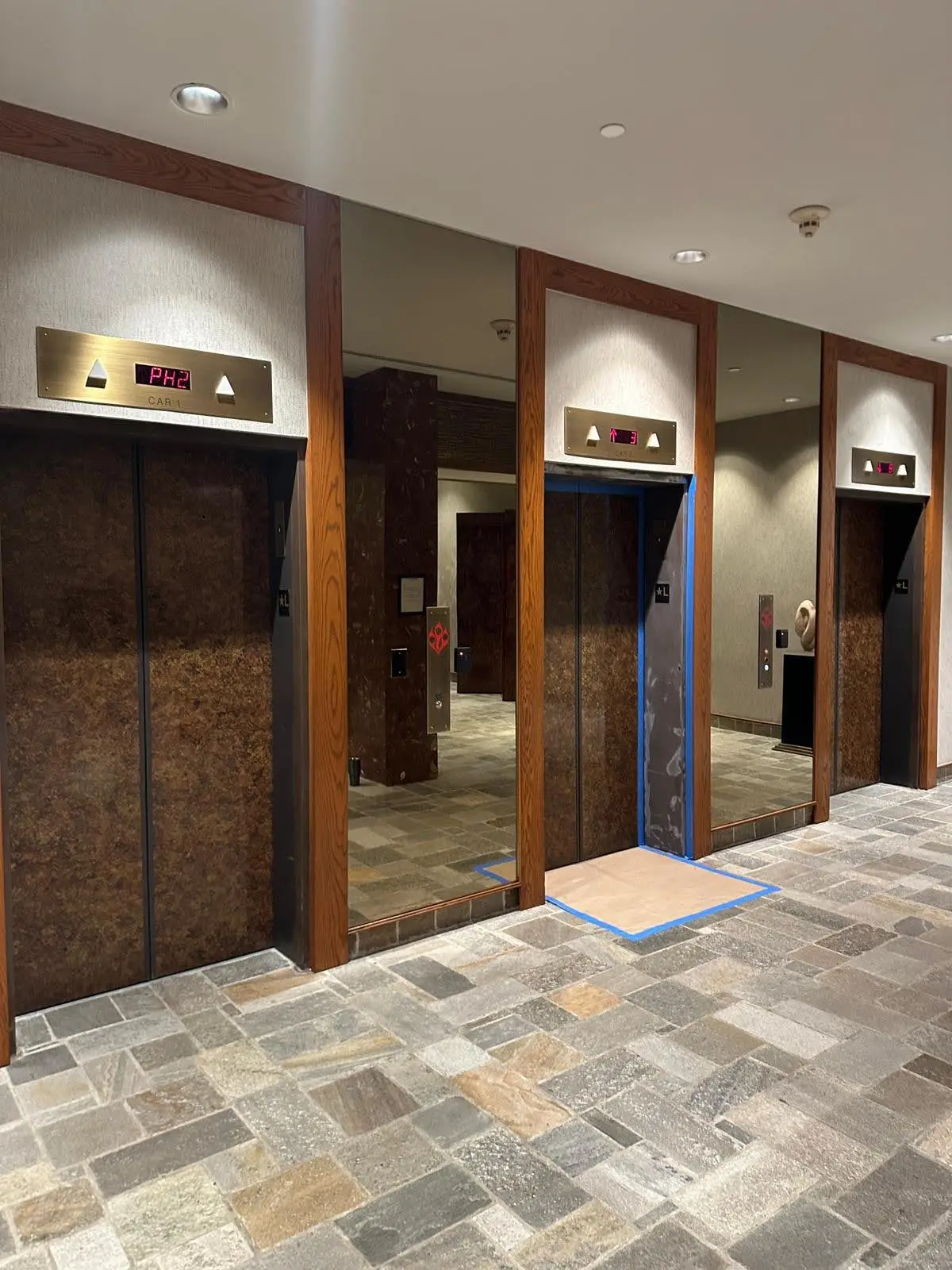elevator landing area