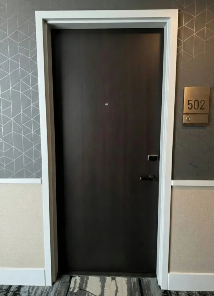 commercial grade entrance.